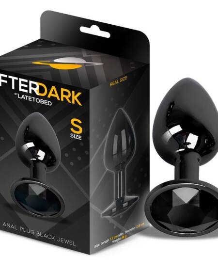 Blackgem Plug Anal Metálico con Joya Talla S Negro
