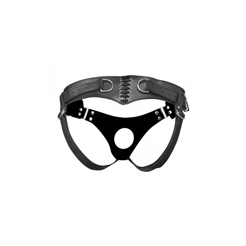 Bodice Arnés Estilo de Corazón Negro - Imagen 2