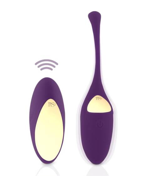 Bola Kegel con Control Remoto Essentials Pulsy Playball Púrpura