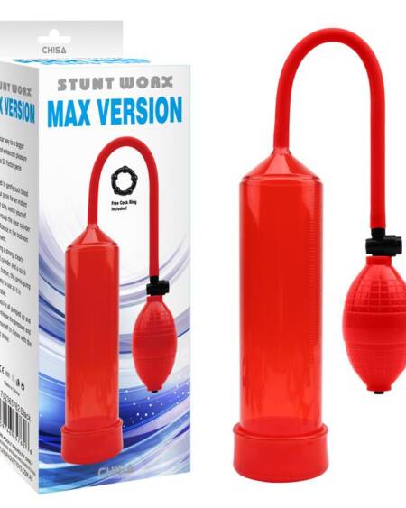 Bomba de Succion para el Pene MAX Version Rojo