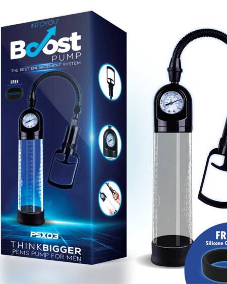 Bomba Manual con Medidor para el Pene PSX03 Transparente