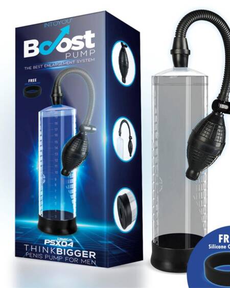 Bomba Manual para el Pene PSX04 Transparente