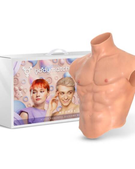 Boomax Traje Torso Masculino Hiperrealista Silicona Líquida Talla S