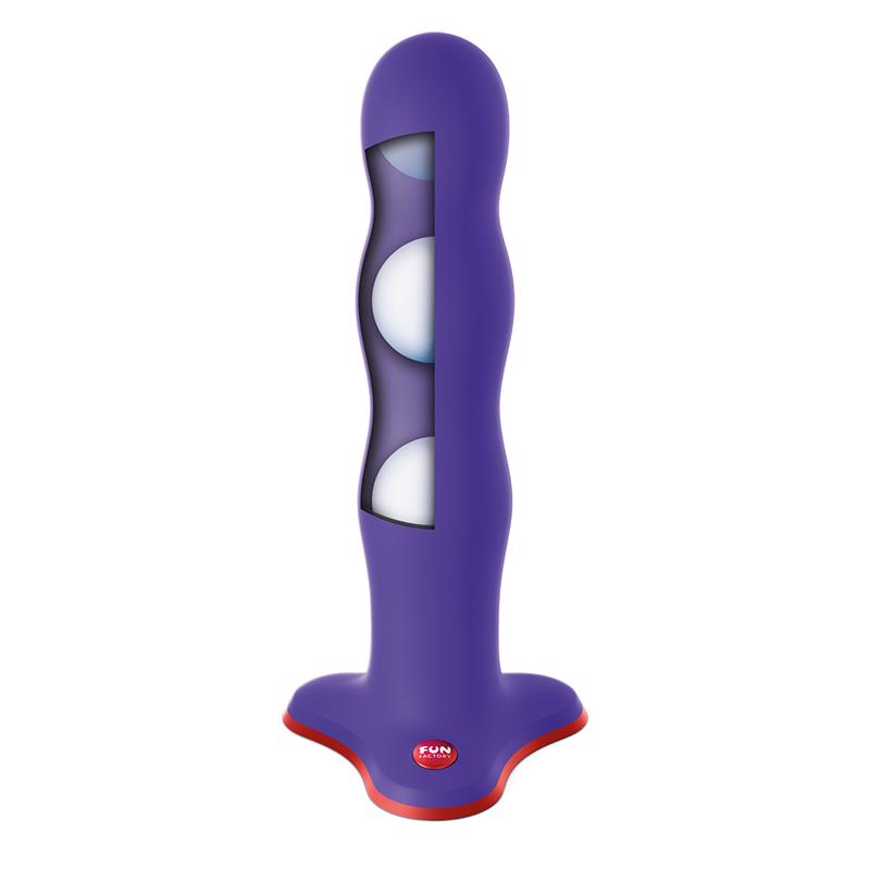 Bouncer Dildo con Bolas Internas Flashy Purple - Imagen 4