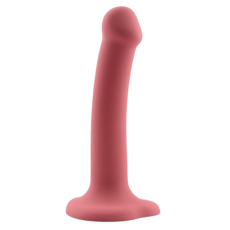Bouncy Dildo Silicona Líquida Hiper Flexible 6.5 - 16.5 cm Talla S Burgundy - Imagen 3