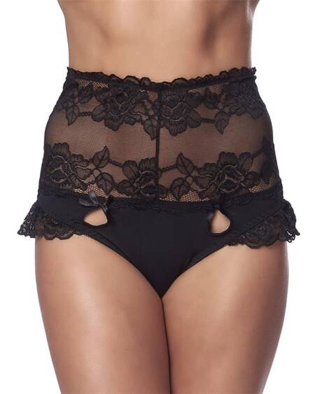 Braguitas Altas Encaje Negro