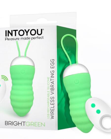 Brightgreen Huevo Vibrador Control Remoto USB Silicona