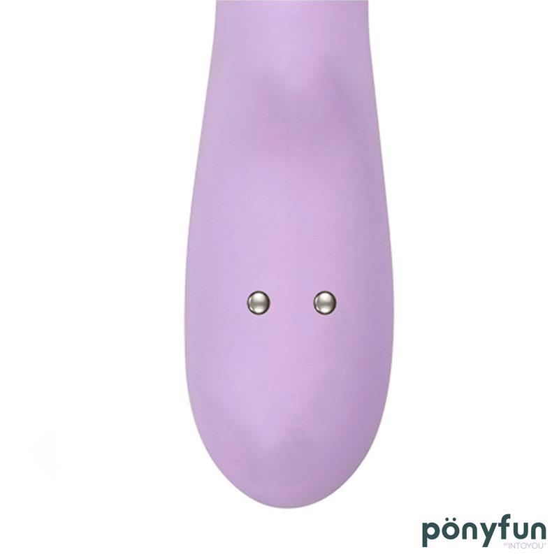 Brightpurple Vibrador y Rotador Doble Motor 360º USB Silicona - Imagen 4
