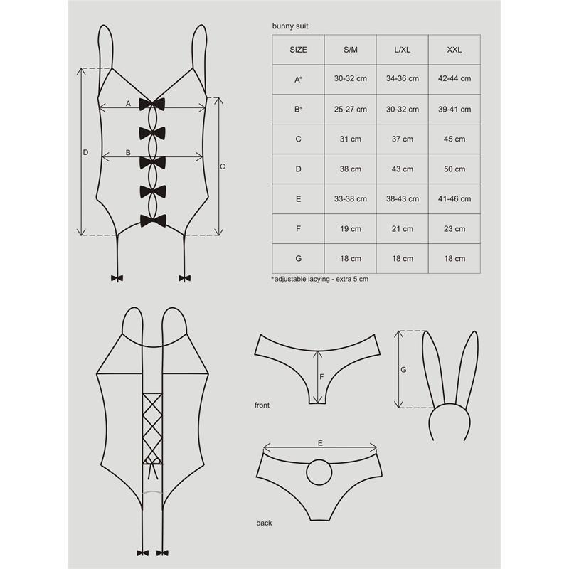 Bunny Disfraz Conejita 4 Piezas Talla L/XL - Imagen 5