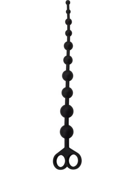 Cadena Anal 30.8 x 2.4 cm Silicona Negro