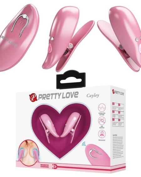 Cailey Pinzas para Pezones con Vibración y Control Remoto