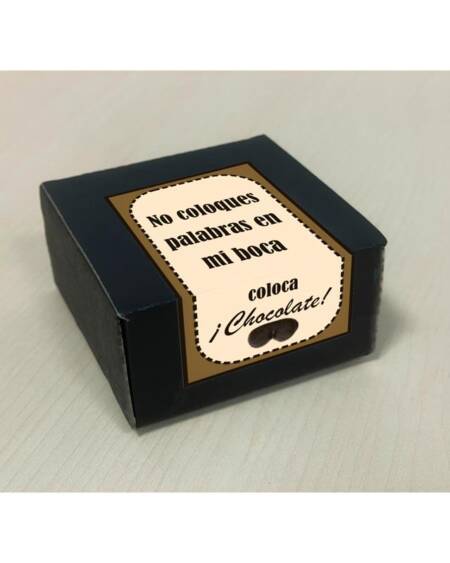 Caja de 8 Bombones Chocolate Puro Forma Pechos