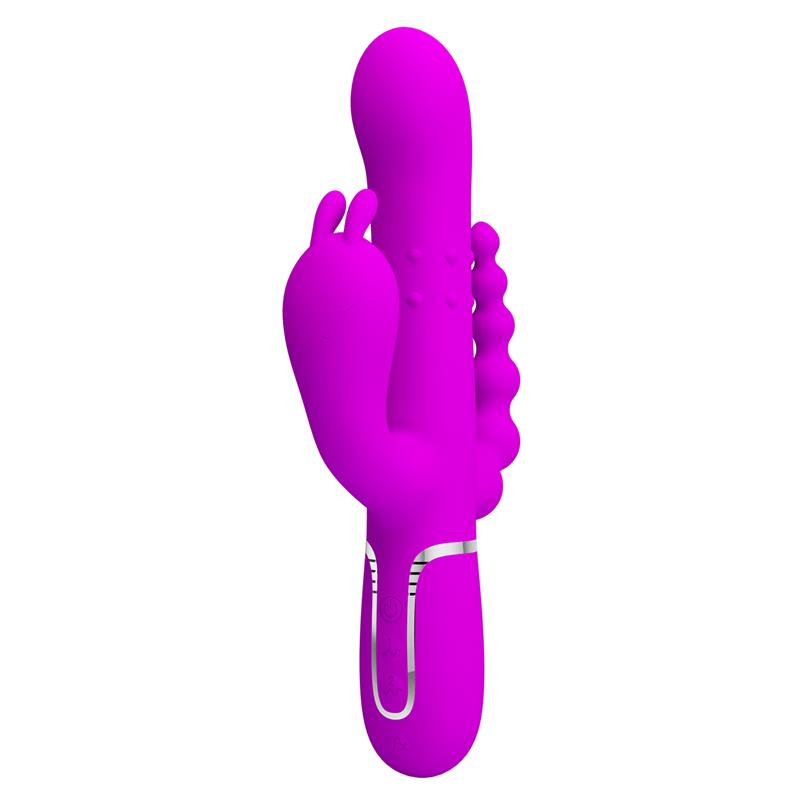 Cammy 4 in 1 Vibrador con Bolas Rotadoras y Cadena Anal - Imagen 2