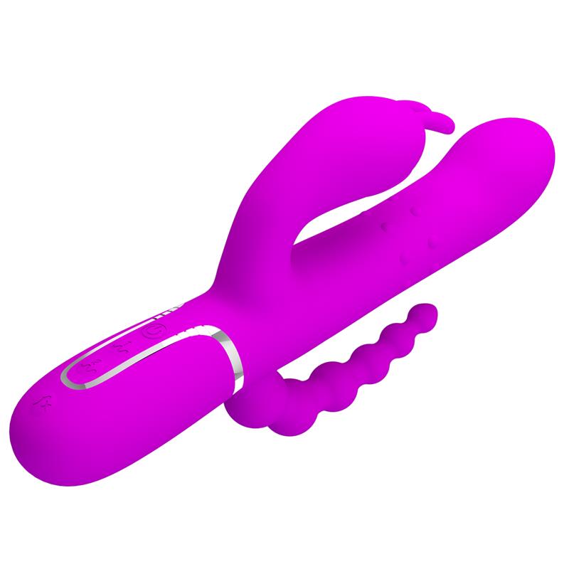 Cammy 4 in 1 Vibrador con Bolas Rotadoras y Cadena Anal - Imagen 4
