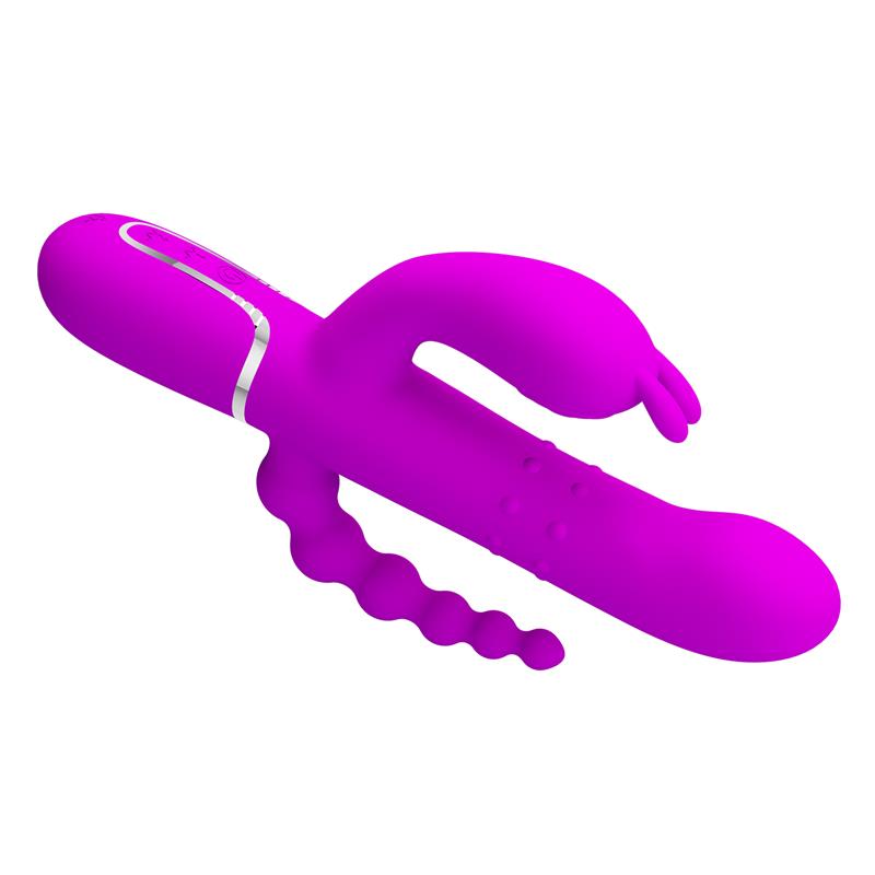 Cammy 4 in 1 Vibrador con Bolas Rotadoras y Cadena Anal - Imagen 5