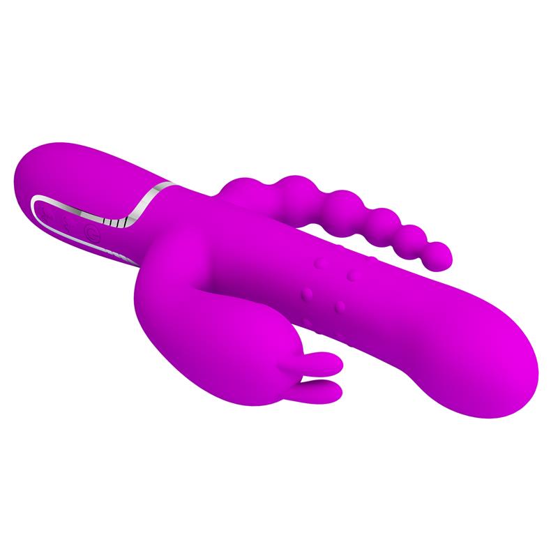 Cammy 4 in 1 Vibrador con Bolas Rotadoras y Cadena Anal - Imagen 6