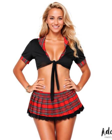 Carly Disfraz de Colegiala Rojo