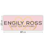 Cartel Promocional Engily Ross 60 cm x 22 cm