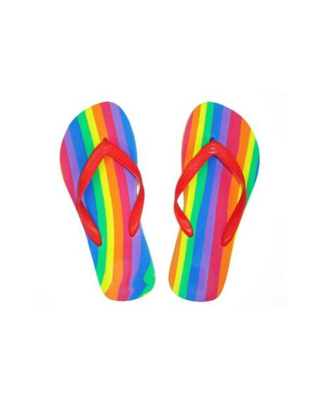 Chanclas con Bandera LGBT+ Talla 40-41