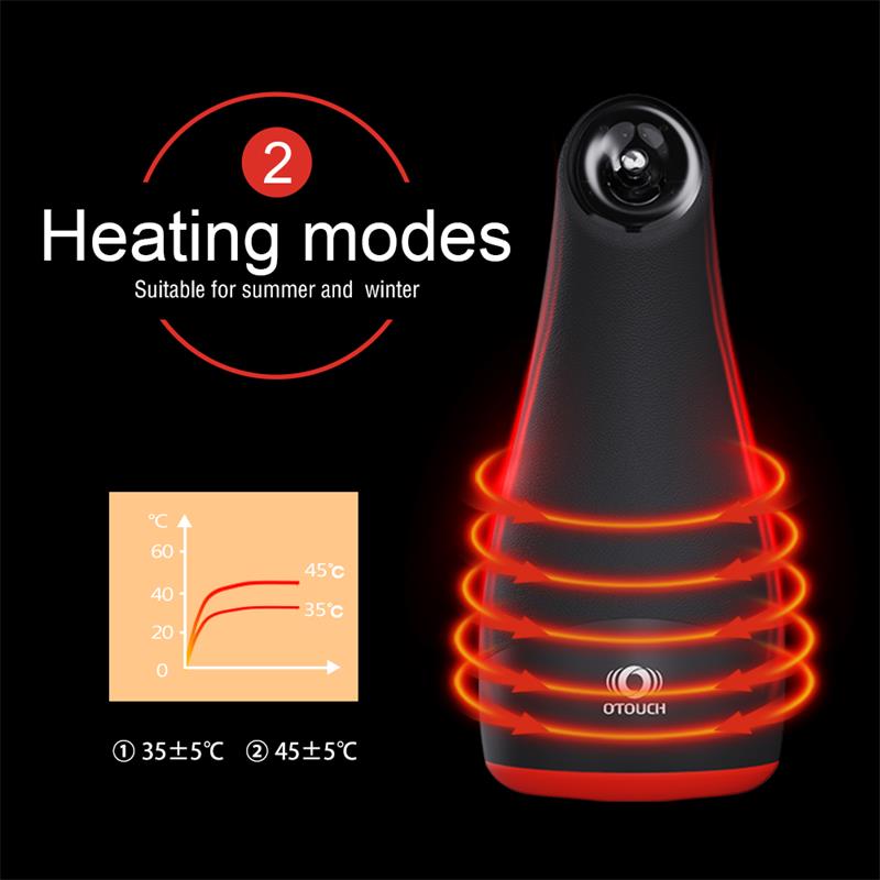 Chiven 3 Masturbador Masculino Efecto Calor Silicona Líquida Negro - Imagen 11