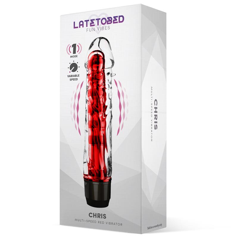 Chris Vibrador Multi Velocidad Rojo - Imagen 2