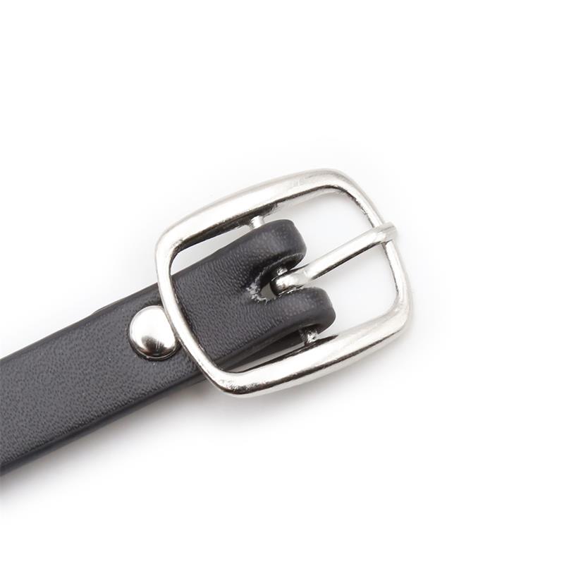 Collar con Aro y Cascabel Negro - Imagen 4