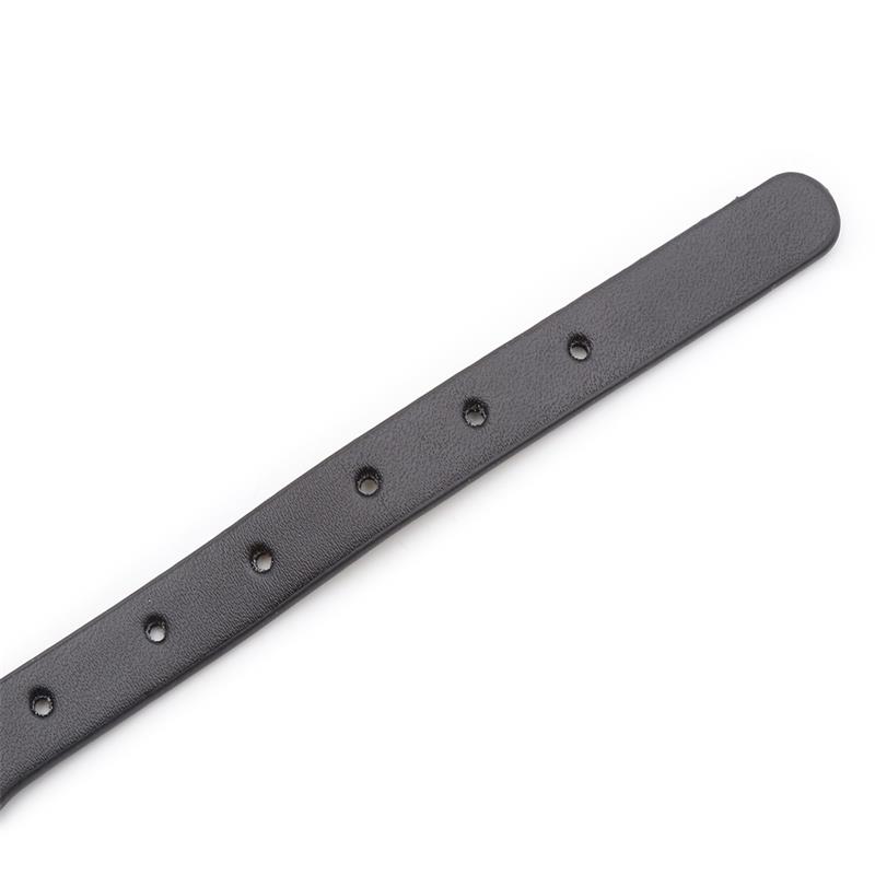 Collar con Aro y Cascabel Negro - Imagen 5