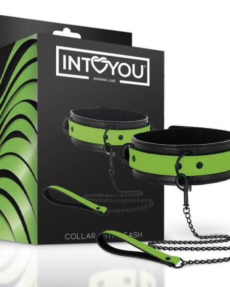 Collar con Correa que Brilla en la Oscuridad