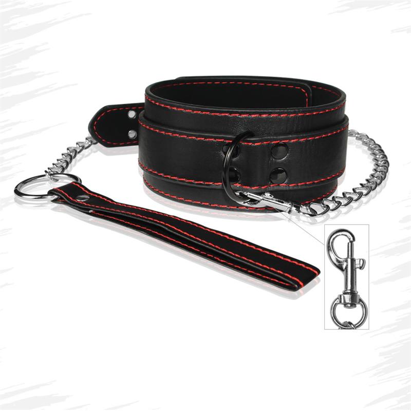 Collar y Correa Bondage Negro - Imagen 2