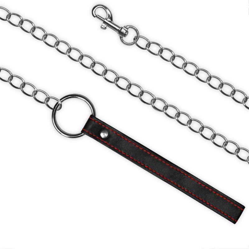 Collar y Correa Bondage Negro - Imagen 4