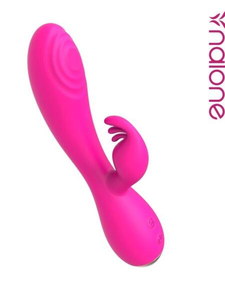 Conejito Vibrador Magic Stick con Pulsación Fucsia
