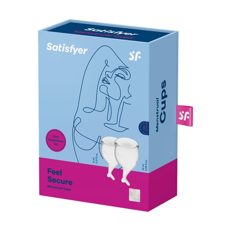 Copas Menstruales Feel Secure Transparent Pack de 2 - Imagen 4