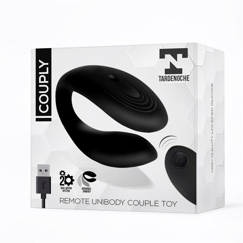 Couply Juguete para Parejas con Control Remoto USB Unibody Silicona Líquida - Imagen 2