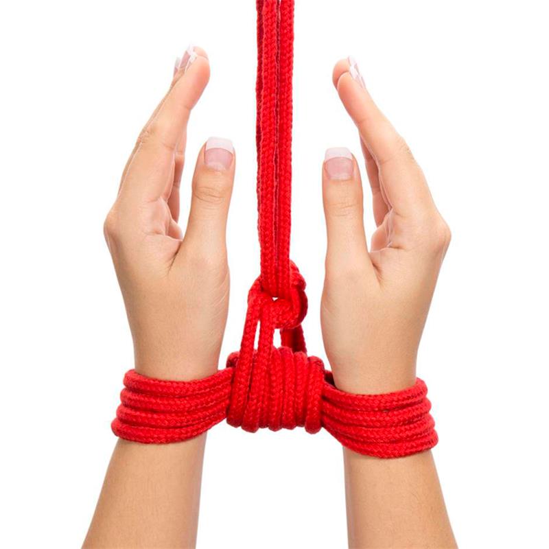 Cuerda Bondage Suave Rojo - Imagen 4