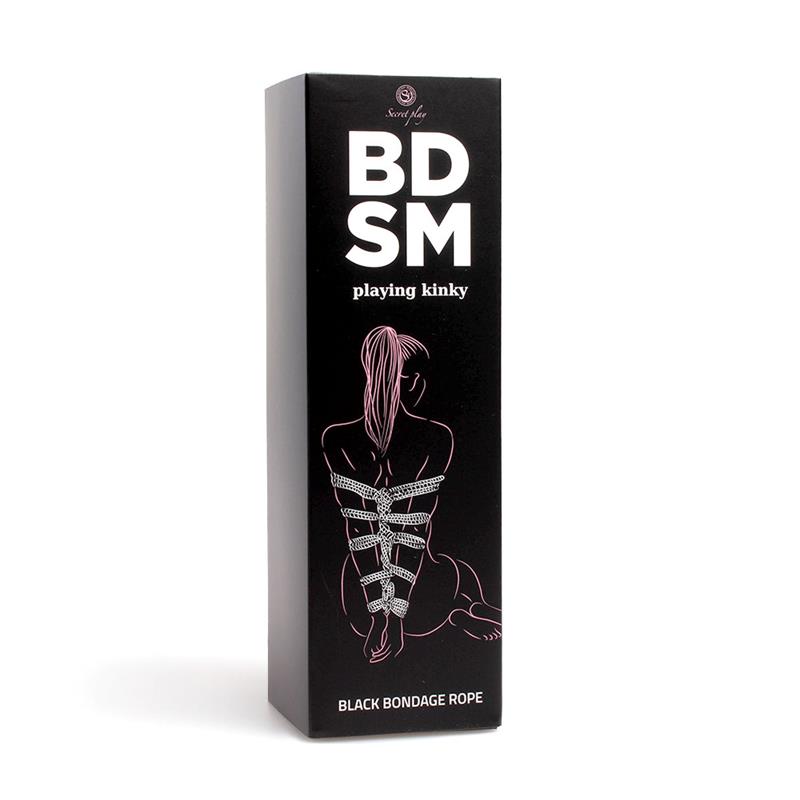 Cuerda para Bondage 10 m Negra - Imagen 5