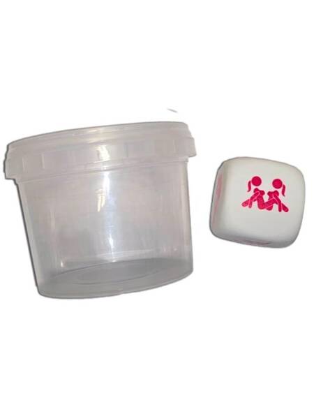 Dado Blanco de Posturas en Bote para Chicas