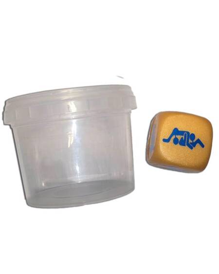 Dado Dorado de Posturas en Bote para Chicos