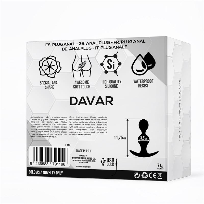 Davar Plug Anal Silicona - Imagen 3