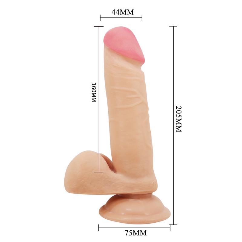 Dildo con Piel Deslizante Retractil 20.5 cm - Imagen 6