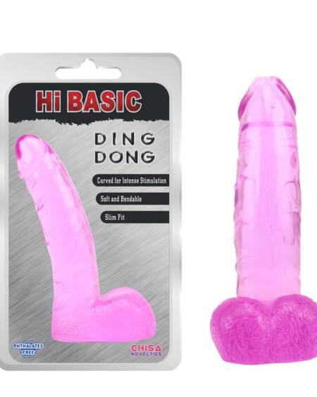 Dildo Ding Dong Transparente-Pink