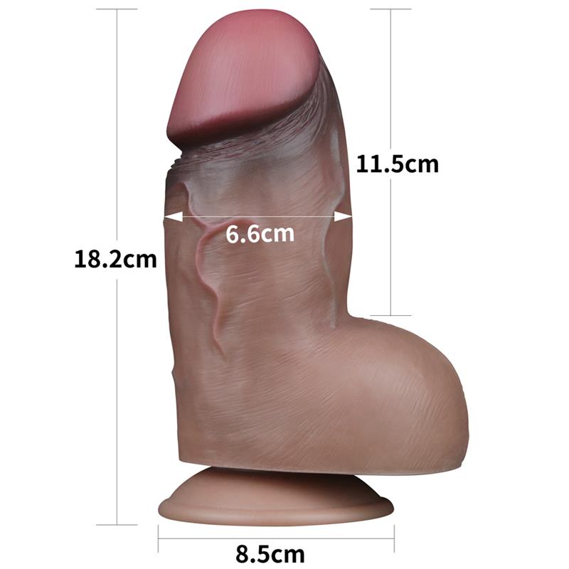 Dildo Doble Capa Silicona Platinum 7 - Imagen 9
