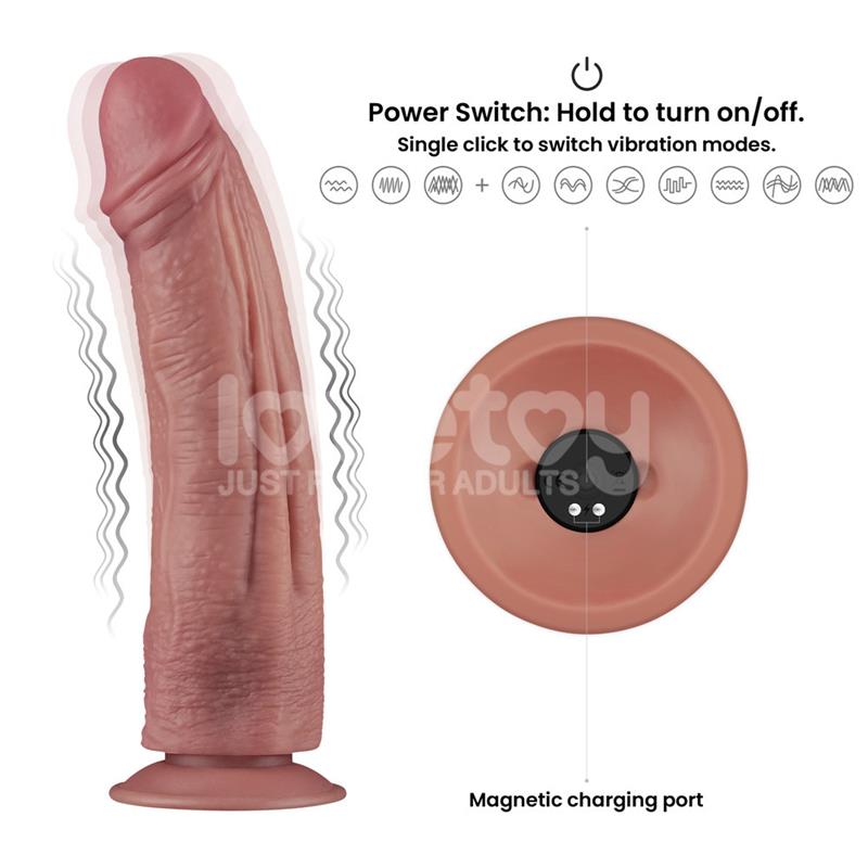 Dildo Dual Density con Vibración 10.5 - Imagen 13