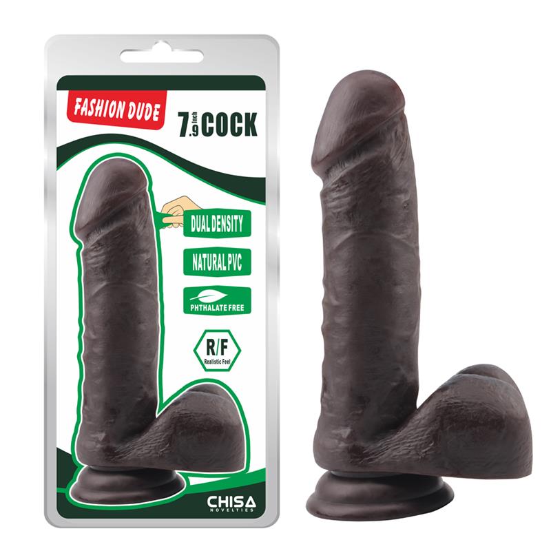 Dildo Dual Density Fashion Dude 7.9 Marron - Imagen 2