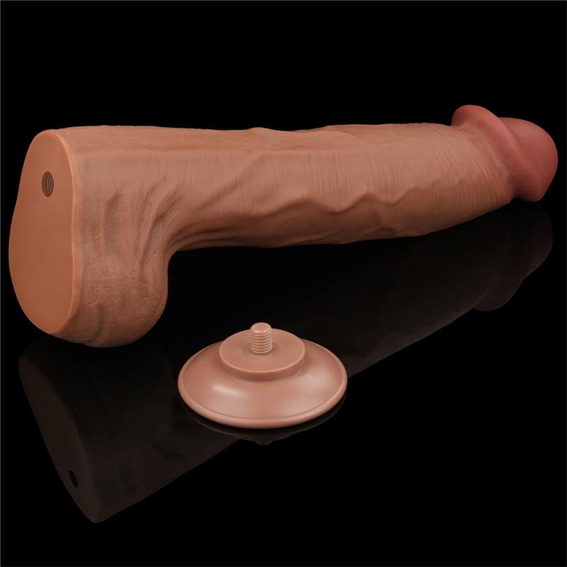 Dildo Dual Density Piel Deslizante Retractil 14 - Imagen 12