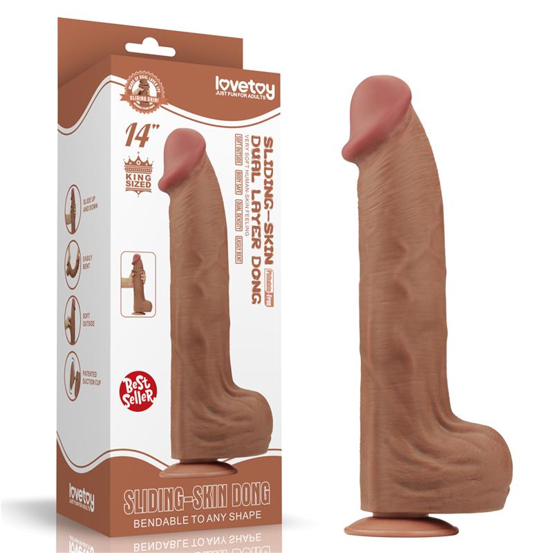 Dildo Dual Density Piel Deslizante Retractil 14 - Imagen 14