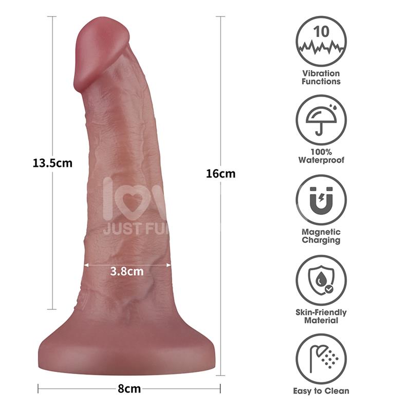 Dildo Dual Layer con Vibración 6 - Imagen 14
