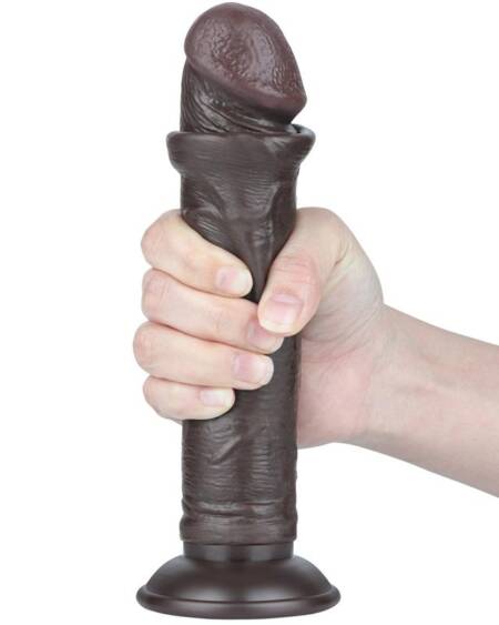 Dildo Dual Layer Piel Delizante Retractil 8