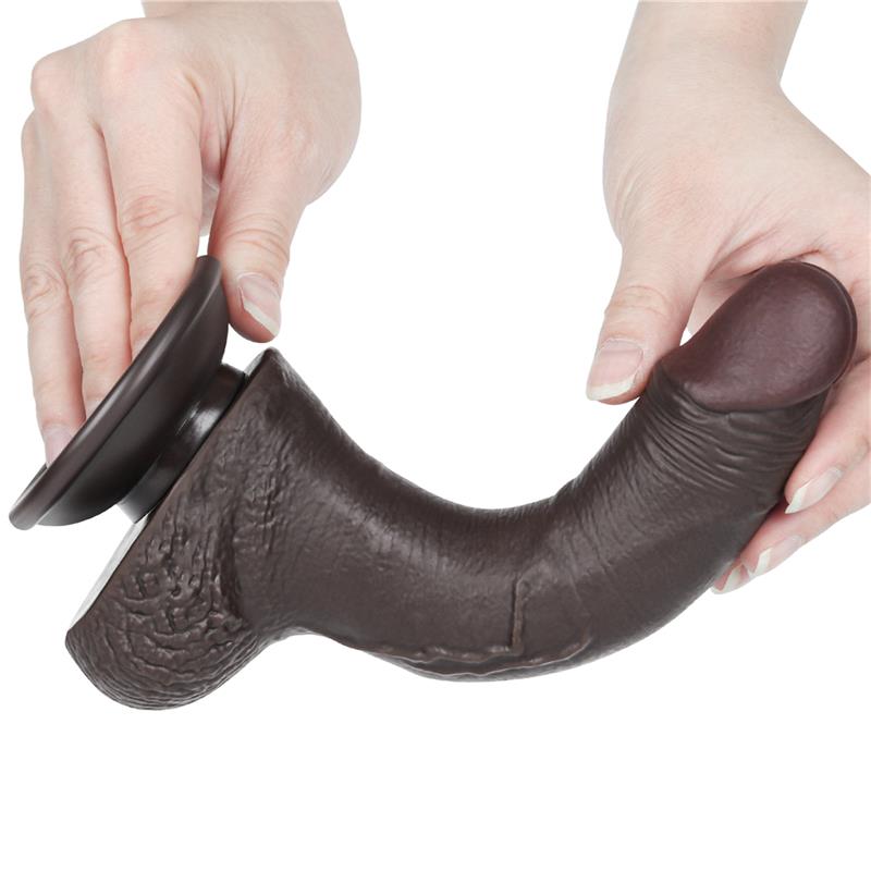 Dildo Dual Layer Piel Deslizante Retractil 7.5 - Imagen 8