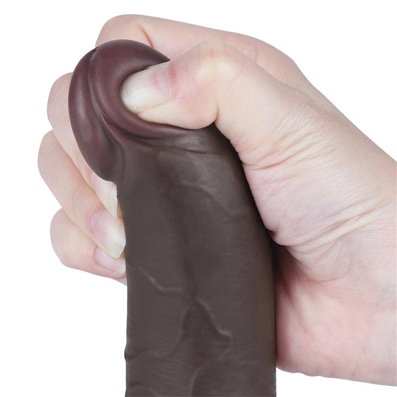 Dildo Dual Layer Piel Deslizante Retractil 7.5 - Imagen 6