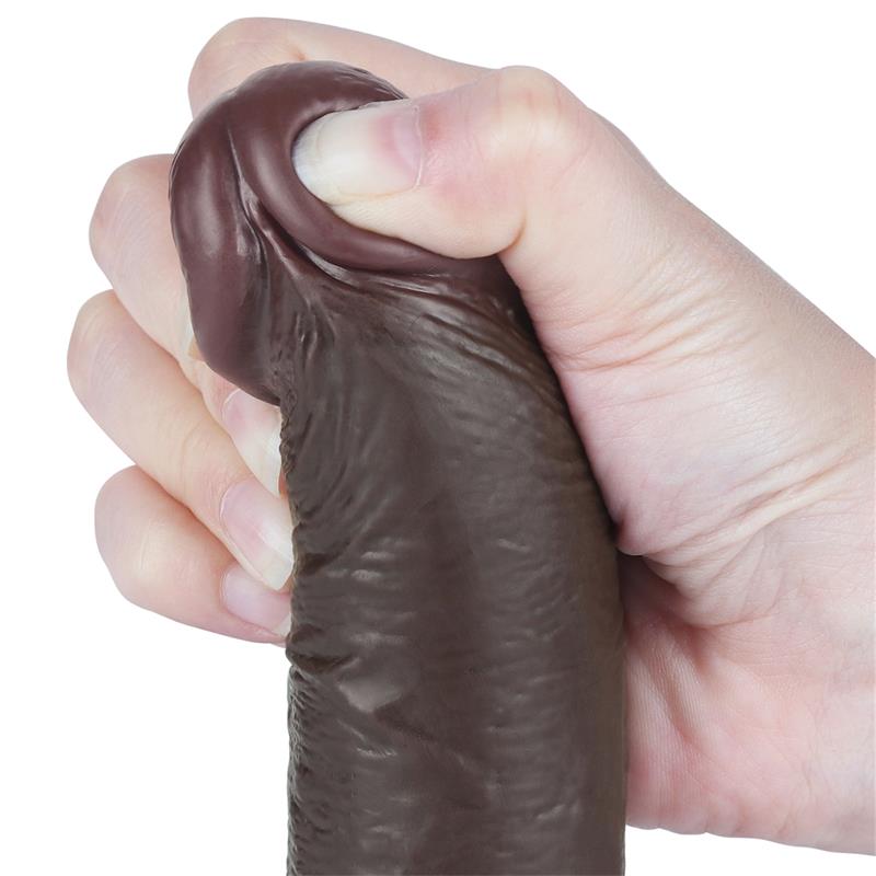 Dildo Dual Layer Piel Deslizante Retractil 7.5 - Imagen 4